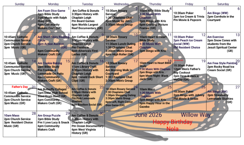 Willow Way June 2026